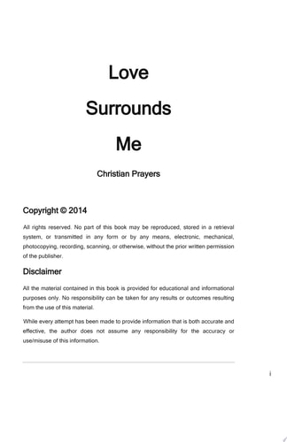 Love Surrounds Me Christian Prayers