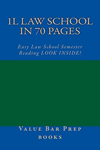 1L Law School In 70 Pages Easy Law School Semester Reading LOOK INSIDE!