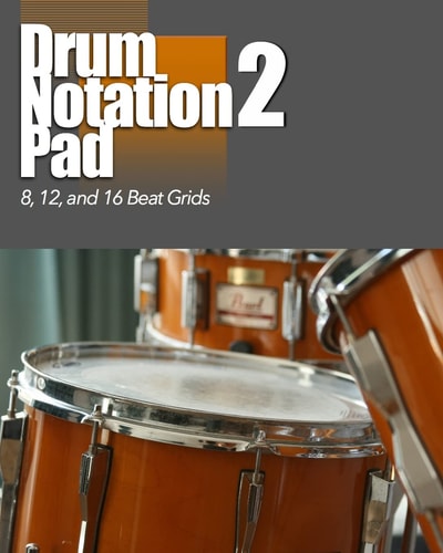 Drum Notation Pad 2 8, 12, 16 Grids