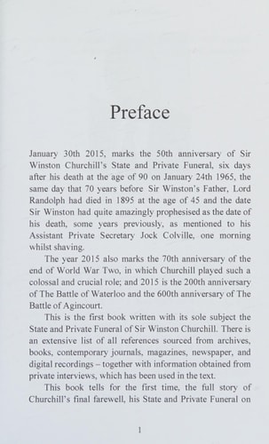 Churchill's Final Farewell The State and Private Funeral of Sir Winston Churchill