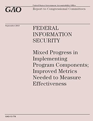Federal Information Security Mixed Progress in Implementing Program Components; Improved Metrics Needed to Measure Effectiveness
