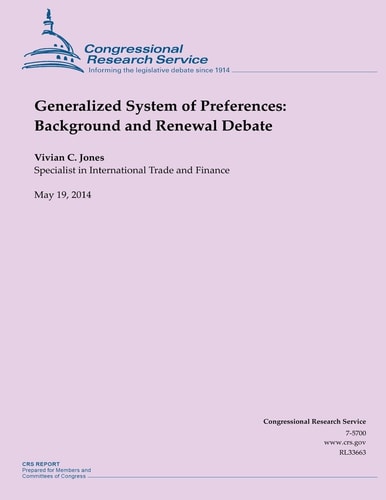 Generalized System of Preferences Background and Renewal Debate
