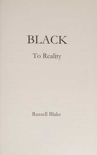 BLACK To Reality (Black 4)