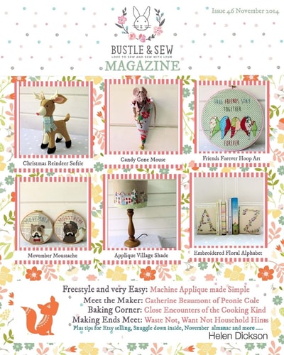 Bustle & Sew Magazine November 2014 Issue 46