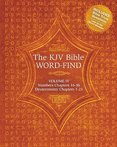 The KJV Bible Word-Find Volume 4, Numbers 16-36, Deuteronomy 1-23