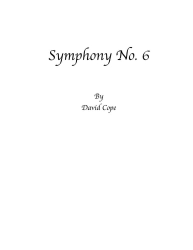 Symphony No. 6