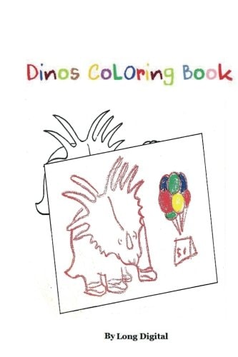Dinos Coloring Book Easy Draw, Trace and Color Dinosaurs