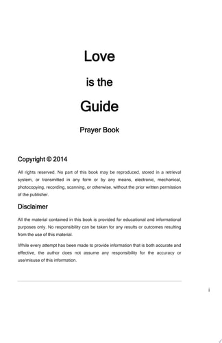 Love is the Guide Prayer Book