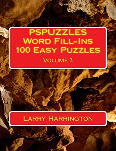 PSPUZZLES Word Fill-Ins 100 Easy Puzzles Volume 3