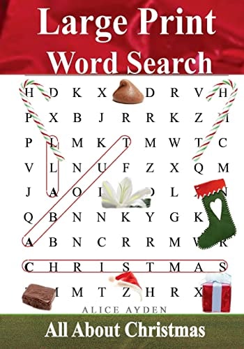 Large Print Word Search All About Christmas