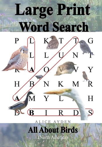 Large Print Word Search All About Birds (North America)