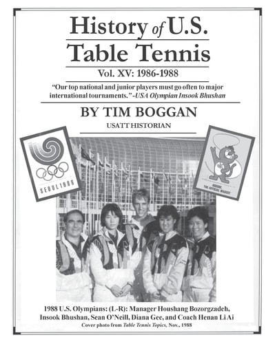 History of U. S. Table Tennis Volume 15