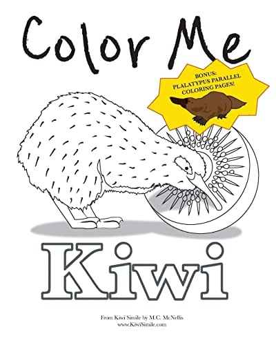 Color Me Kiwi Coloring and Activity Book
