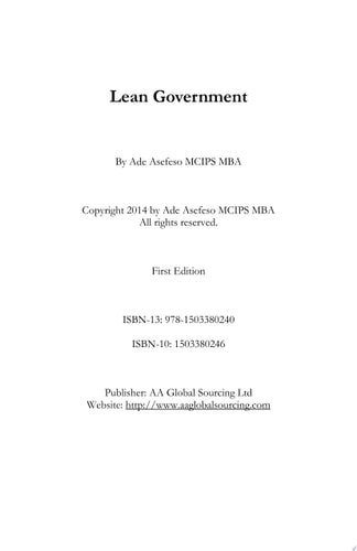 Lean Government