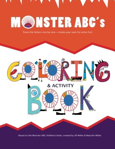 Monster ABC's Coloring Book Trace * Color * Create