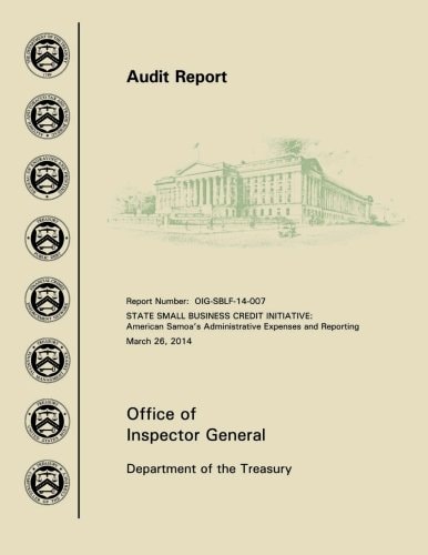 State Small Business Credit Initiative American Samoa's Administrative Expenses and Reporting