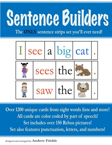 Sentence Builders The ONLY Sentence Strips Set You'll Ever Need