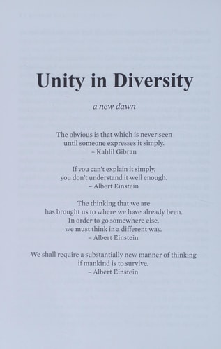 Unity in Diversity A New Dawn