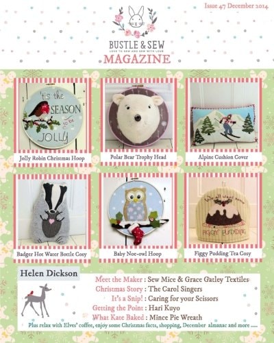 Bustle & Sew Magazine December 2014 Issue 47