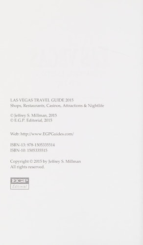 Las Vegas Travel Guide 2015 Shops, Restaurants, Casinos, Attractions and Nightlife in Las Vegas, Nevada (City Travel Guide 2015)
