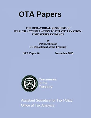 The Behavioral Response of Wealth Accumulation to Estate Taxation The Series Evidence