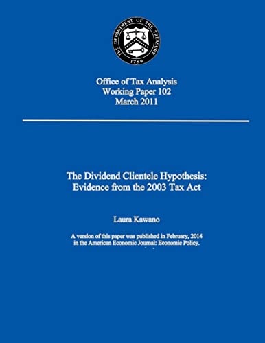 The Dividend Clientele Hypothesis Evidence from the 2003 Tax Act