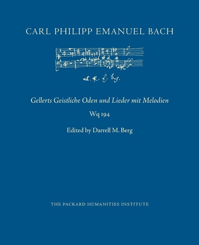 Gellerts Geistliche Oden und Lieder mit Melodien : Wq 194