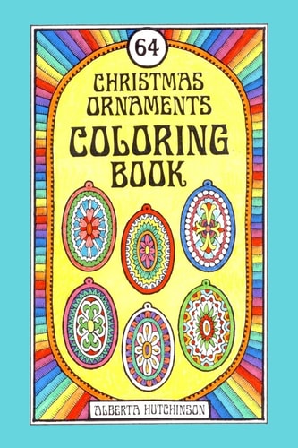 64 Christmas Ornaments Coloring Book