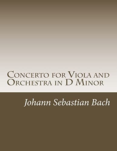 Concerto for Viola and Orchestra in D Minor
