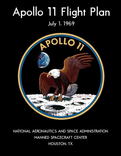Apollo 11 Flight Plan Black and White Edition
