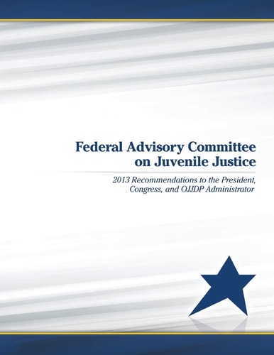 Federal Advisory Committee on Juvenile Justice 2013 Recommendations to the President, Congress, and OJJDP Administrator