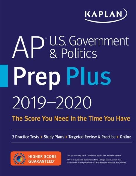 AP U.S. Government & Politics Prep Plus 2019-2020: 3 Practice Tests + Study Plans + Targeted Review & Practice + Online