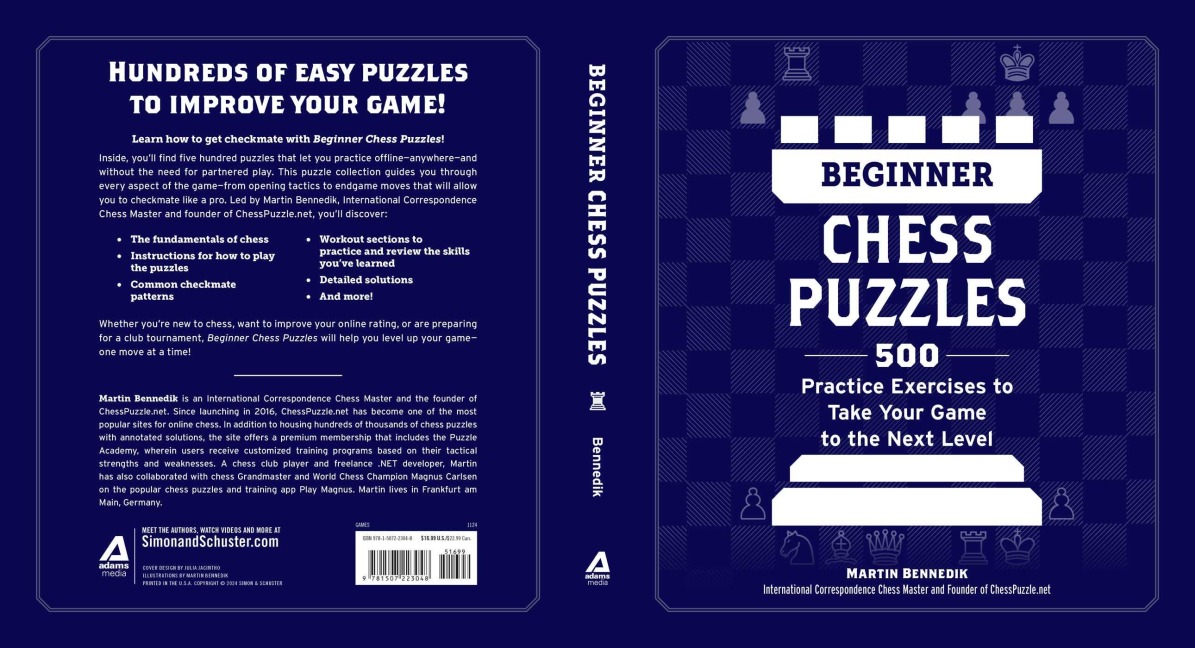 Beginner Chess Puzzles: 500 Practice Exercises to Take Your Game to the Next Level