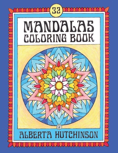 Mandalas Coloring Book No. 4 32 New Unframed Round Mandalas