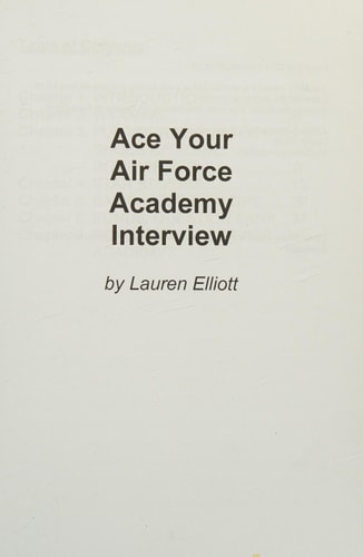 Ace Your Air Force Academy Interview
