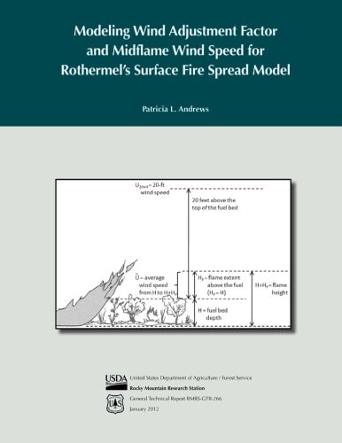 Modeling Wind Adjustment Factor and Midflame Wind Speed for Rothermel's Surface