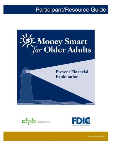 Money Smart for Older Adults Prevent Financial Exploitation