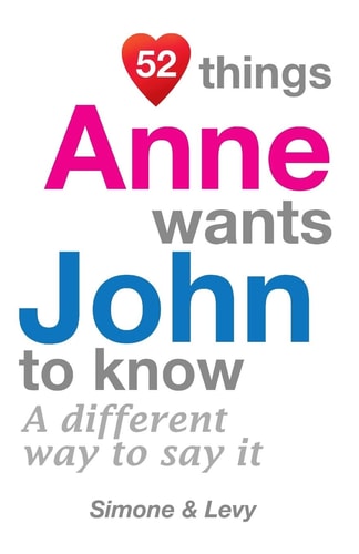 52 Things Anne Wants John To Know A Different Way To Say It