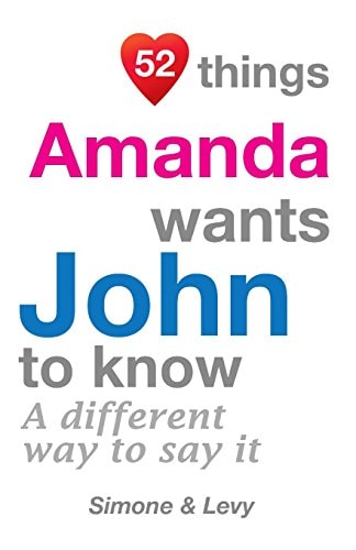52 Things Amanda Wants John To Know A Different Way To Say It