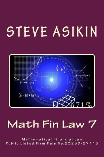 Math Fin Law 7 Mathematical Financial Law Public Listed Firm Rule No. 23238-27115