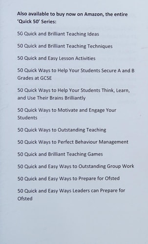 50 Quick Ways to Motivate and Engage Your Students
