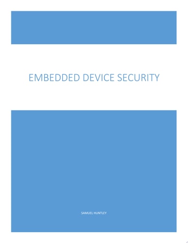 Embedded Device Security Pwn the device