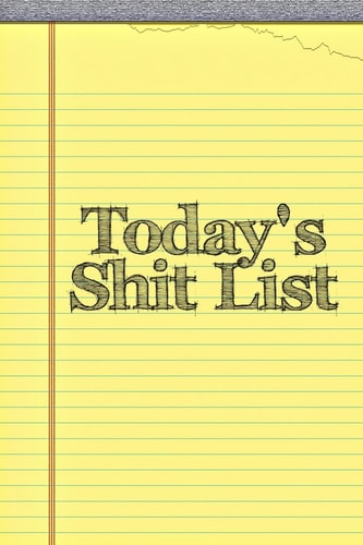 Today's Shit List Funny Office Gifts for Boss
