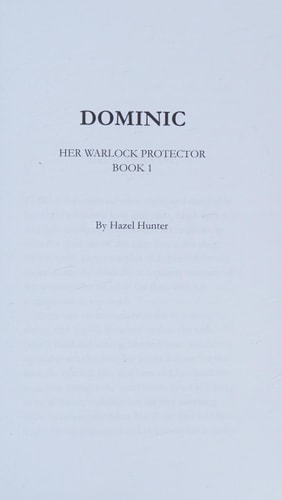 Dominic Her Warlock Protector Book 1 (a Paranormal Romance)