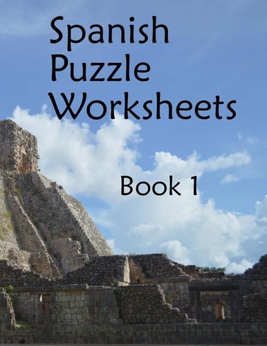 Spanish Puzzle Worksheets Book 1