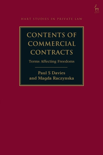 Contents of Commercial Contracts Terms Affecting Freedoms