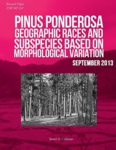 Pinus Ponderosa Geographic Races and Subspecies Based on Morphological Variation