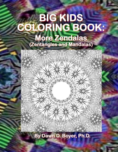 Big Kids Coloring Book More Zendalas (Zentangled Mandalas)