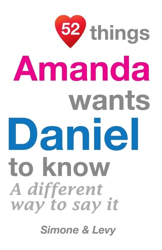 52 Things Amanda Wants Daniel To Know A Different Way To Say It
