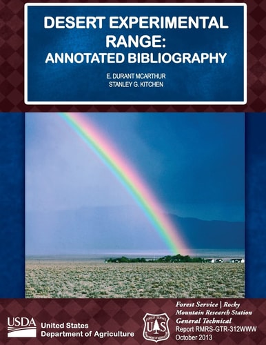 Desert Experimental Range Annotated Bibliography